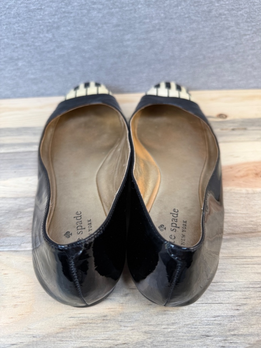 Kate Spade JAZZ PIANO FLATS Size 8.5 M Beautiful Fun Music Teacher Funky - Picture 6 of 15